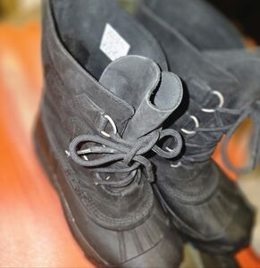 Sorel Black Lace Up Boots